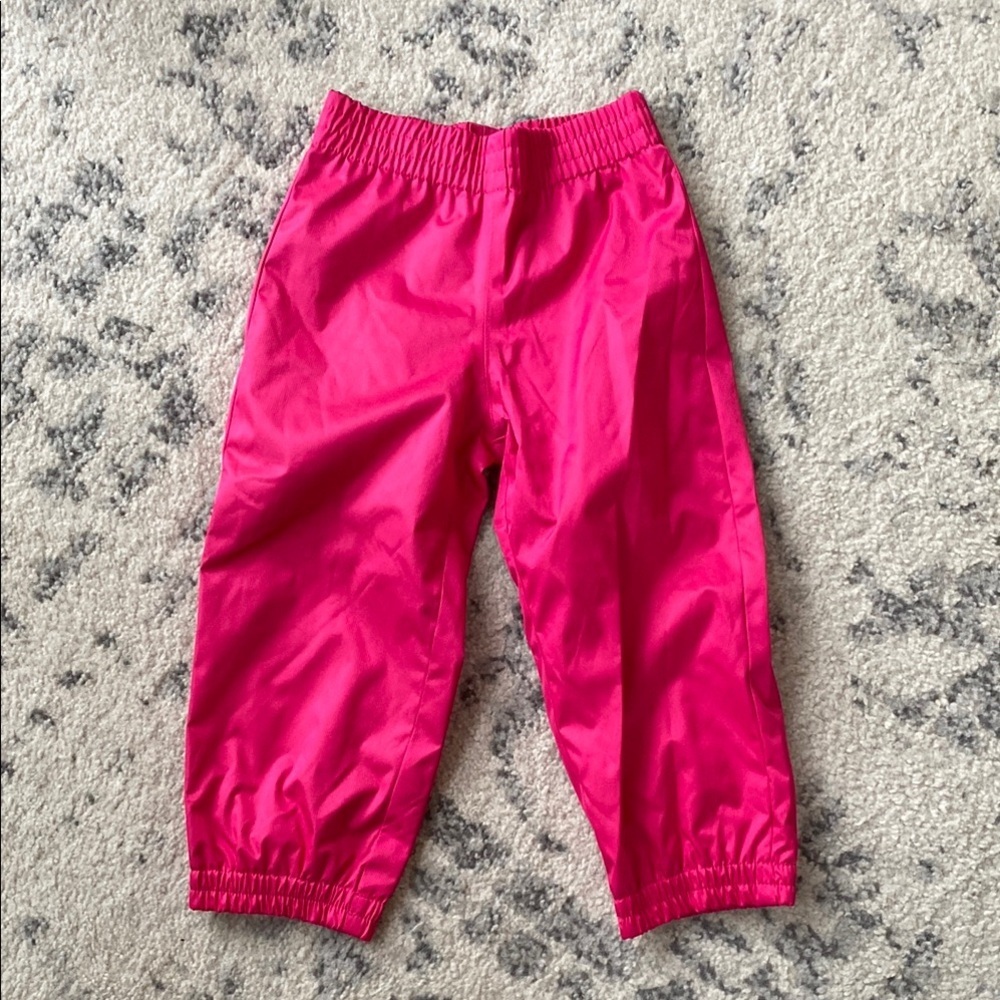 Gusti Kids fushcia Pink Snowpants/ wind breaker pants - designed in Canada - 3T